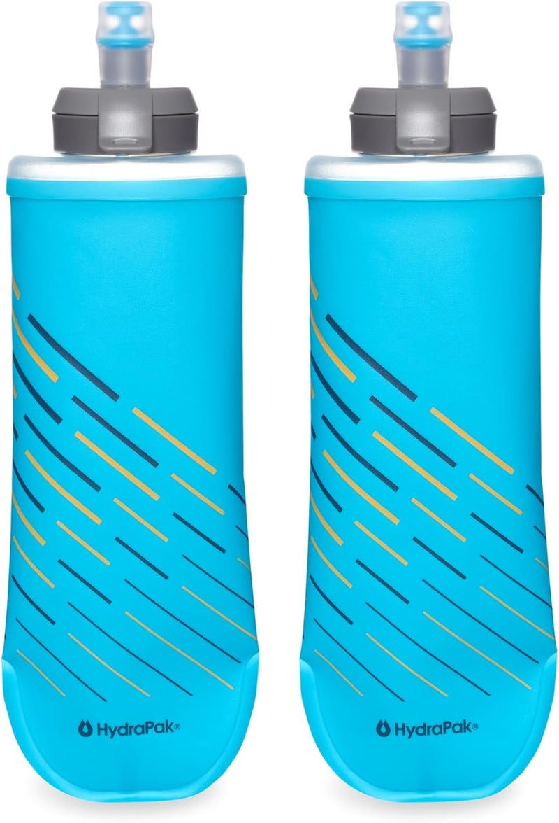 Hydrapak SoftFlask Speed 500ml 2-Pack - Compressible Soft Flask Water Bottle, Perfect Fit for Hydration Vests and Running Packs with Easy Open Cap (500ml/17oz) - Image 1
